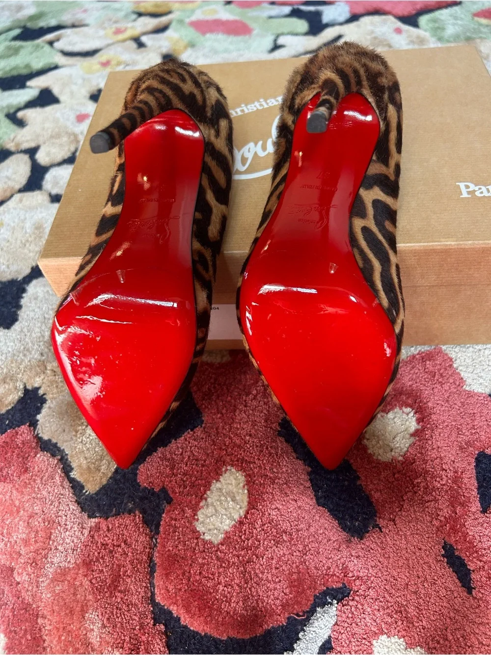 Christian Louboutin So Kate 120 Pony Leopard-Print Pointed Toe Heels